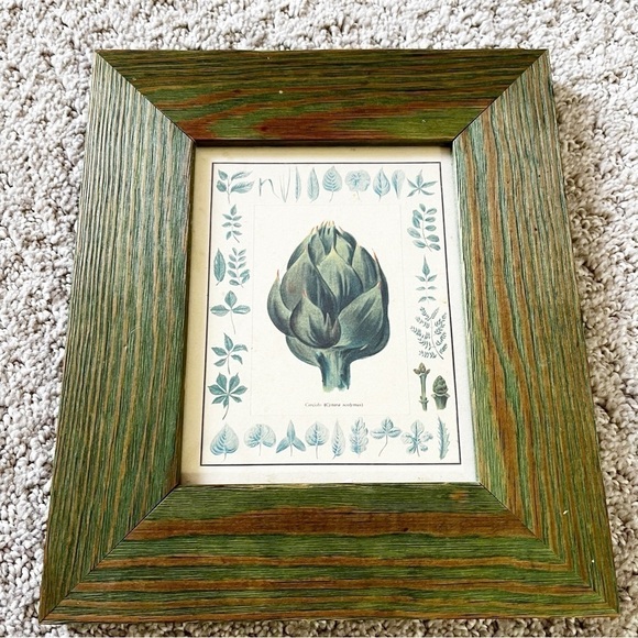 Giovanni Morello Framed Prints Artichoke Pepper Watercolor Paintings Set of 2 - Picture 3 of 12